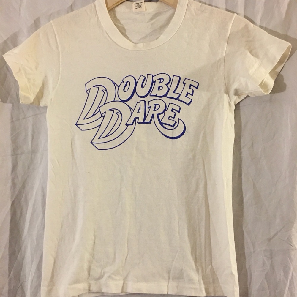 Vintage kids large double dare tshirt